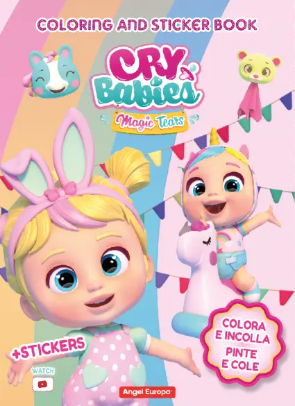 Cry babies Colouring and Sticker Book - Anilas UK