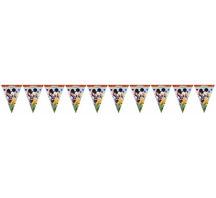 Mickey Mouse Clubhouse Birthday Party Bunting Banner - Anilas UK