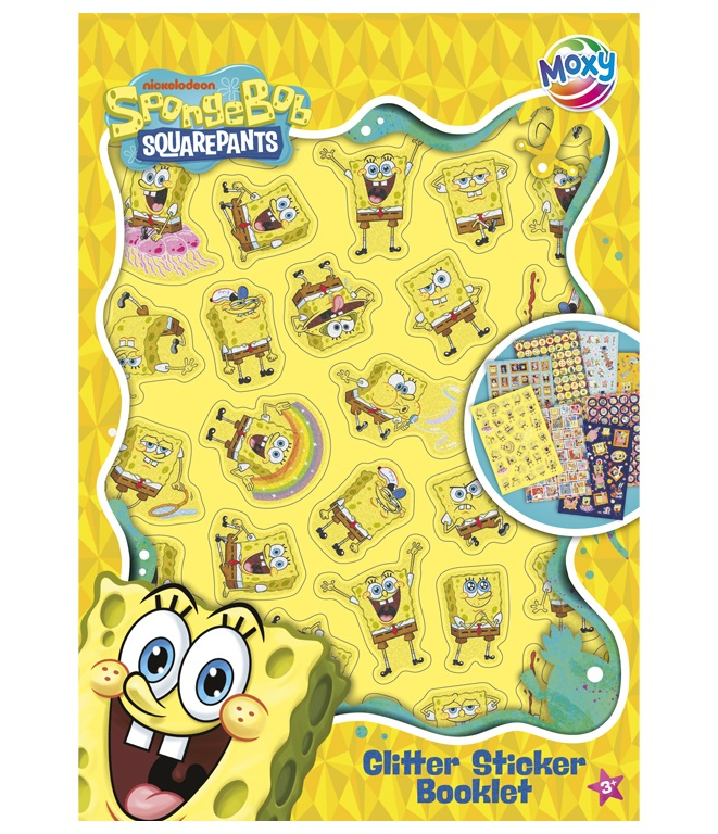 SpongeBob Glitter Sticker Booklet - Over 300 Reusable Stickers