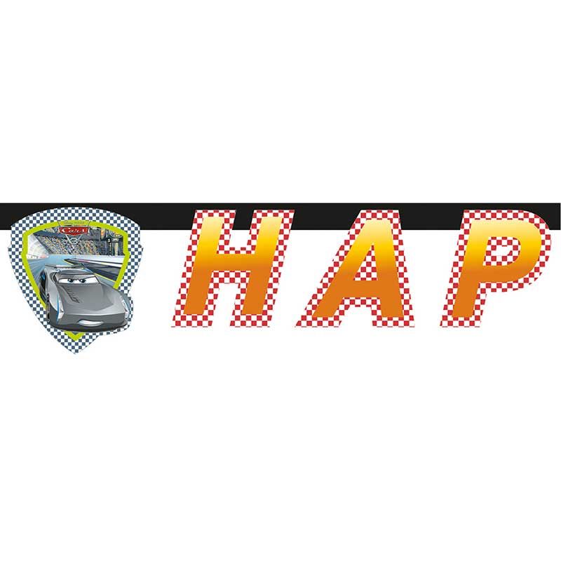 Disney Cars "Happy Birthday" Party Banner - Anilas UK