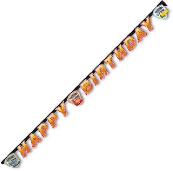 Disney Cars "Happy Birthday" Party Banner - Anilas UK
