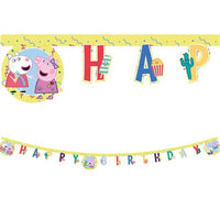 Peppa Pig Messy Play "Happy Birthday" Banner - Anilas UK