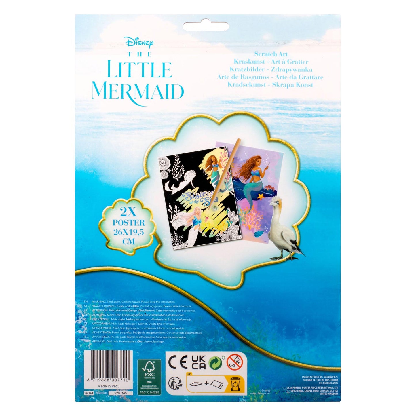 Disney Mermaid Scratch Art - Anilas UK