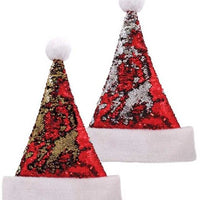 Sequin Glitzy Santa Hat for Adults - Anilas UK