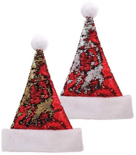 Sequin Glitzy Santa Hat for Adults - Anilas UK