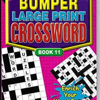 Bumper Large Print Crossword Puzzle Book - Anilas UK