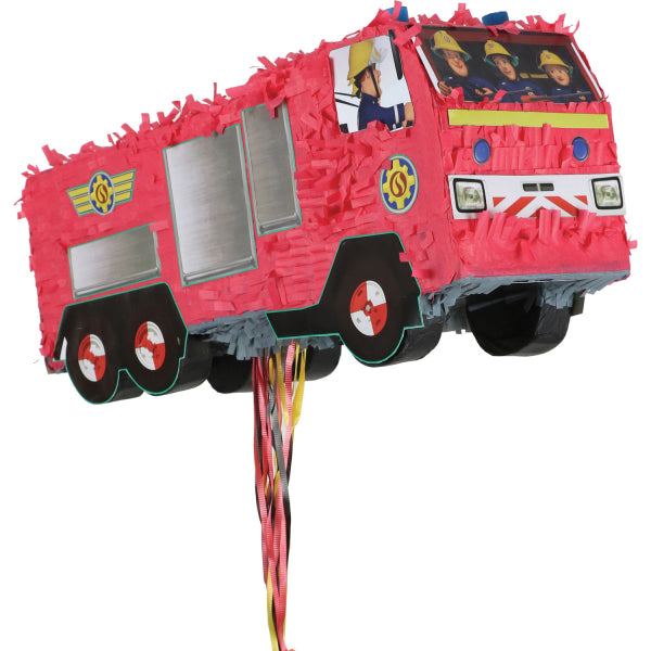 Fireman Sam Pull Pinata, Firetruck Design, Ages 3+ - Anilas UK