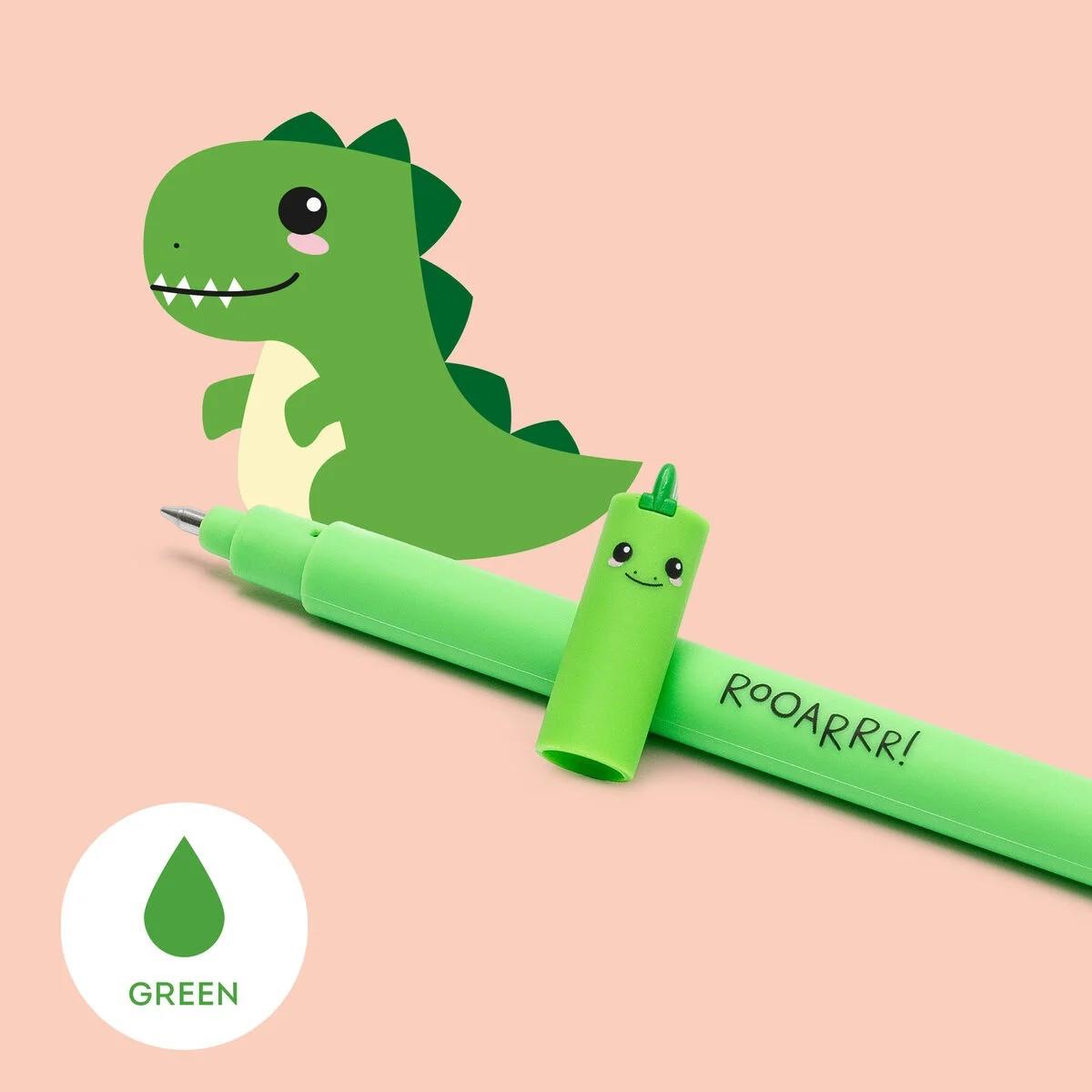 Legami Dinosaur Erasable Pen with Green Ink - Anilas UK