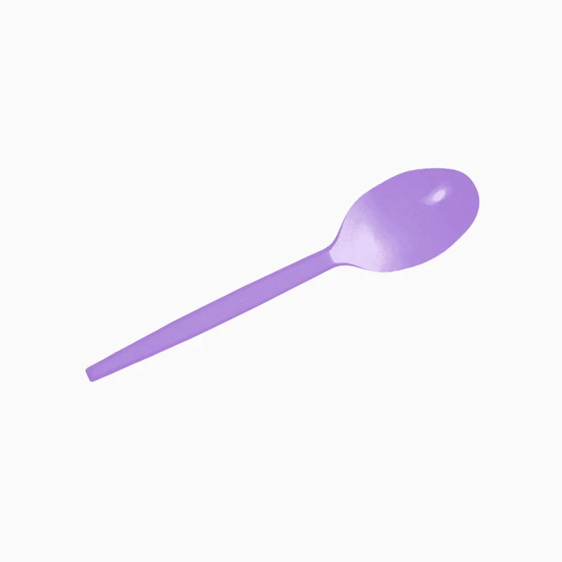 Lavender Reusable Plastic Spoon (pack of 15) - Anilas UK