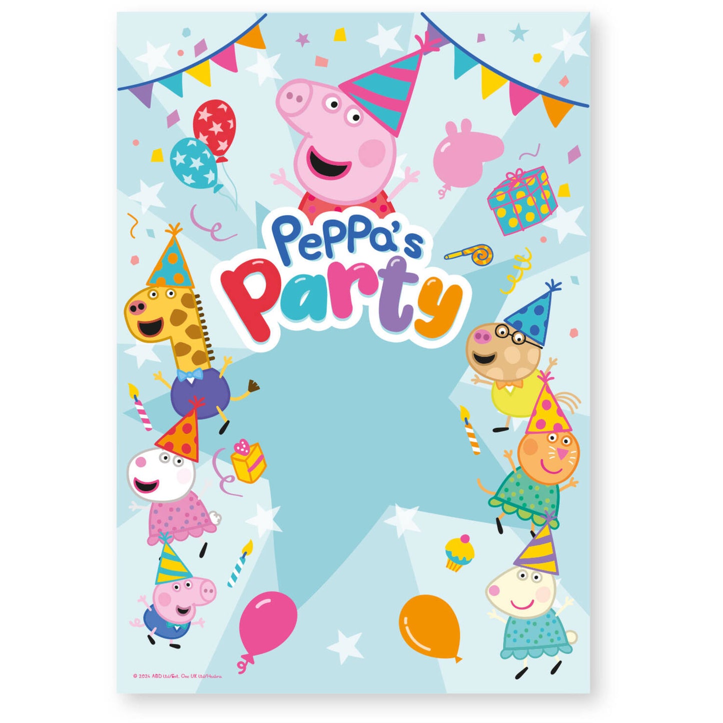 Backdrop Peppa Pig Fabric 2 m x 1.4 m