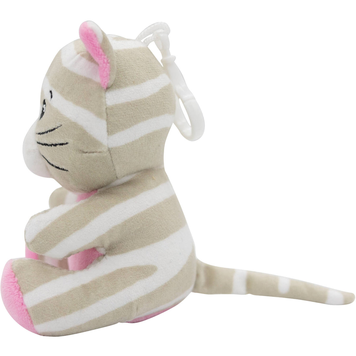 2-in-1 Plush Toy Balloon Weight Cat With Hook, 11cm, 90g