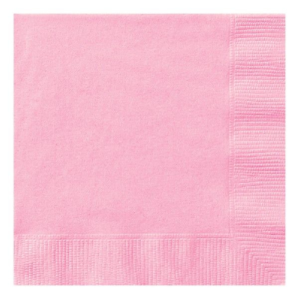 Lovely Pink Napkins (Pack of 20) - Anilas UK