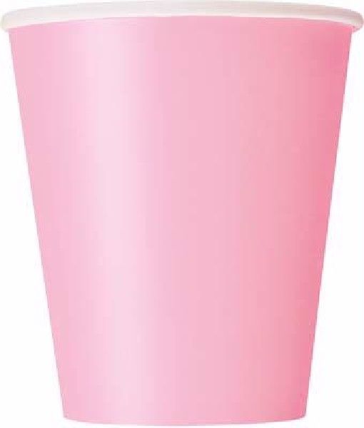 Lovely Pink Party Paper Cups (Pack of 8) - Anilas UK