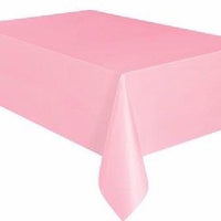 Lovely Pink Plastic Table cover (137x274 cm)