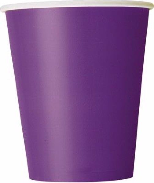 Deep Purple Paper Cups (Pack of 14) - Anilas UK