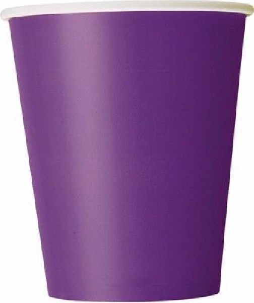 Deep Purple Paper Cups (Pack of 14)