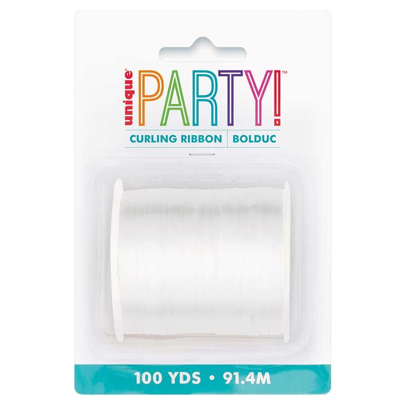 White Curling Ribbon (100yds) - Anilas UK