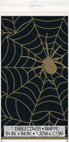
              Black and Gold Spider Web Table Cover - Anilas UK
            