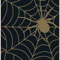 Black and Gold Spider Web Table Cover - Anilas UK
