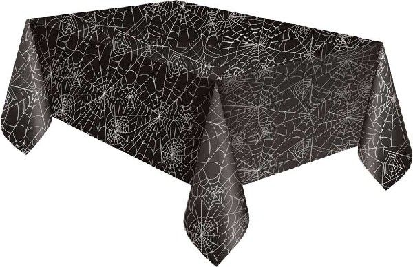 Black and Grey Spider Web Table Cover - Anilas UK