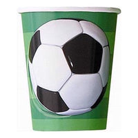 3D Football Paper Cups (Pack of 8)