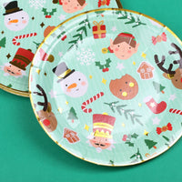 Christmas Design Paper Plates - 18cm (Pack of 10) - Anilas UK