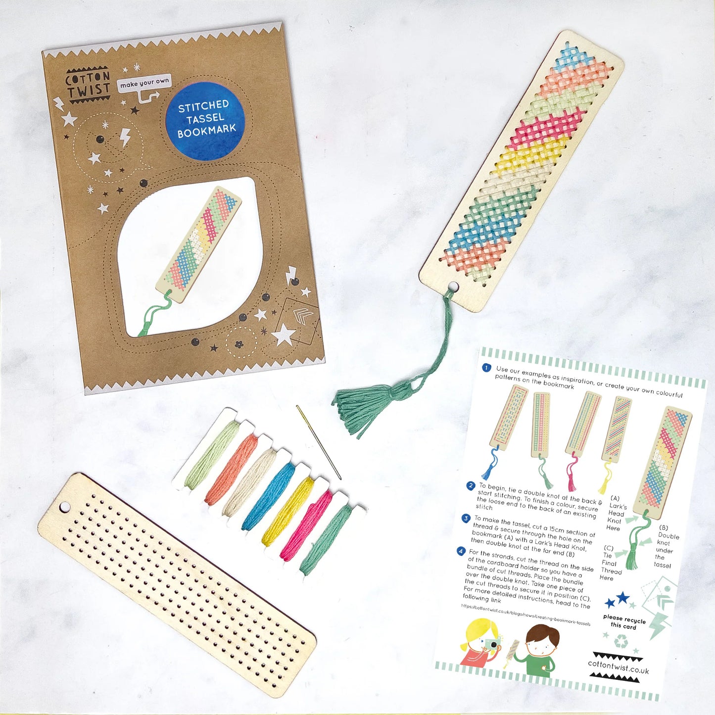 Make Your Own Stitched Tassel Bookmark - Anilas UK