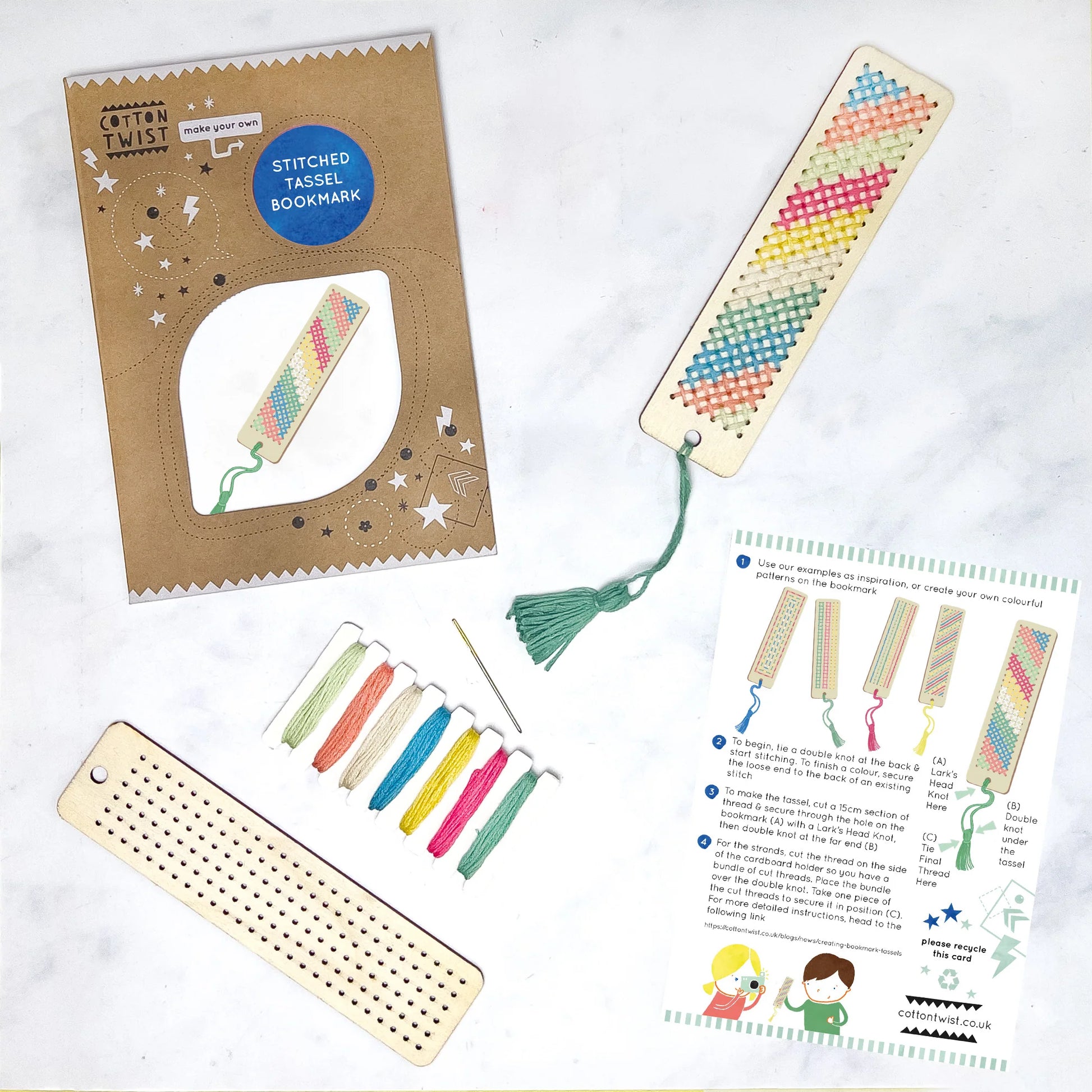 Make Your Own Stitched Tassel Bookmark - Anilas UK