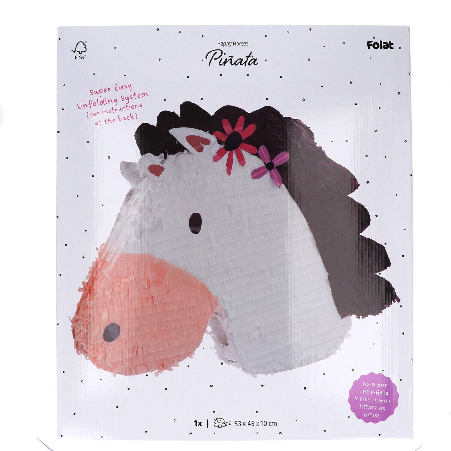 Piñata -  Happy Horse  (50 x 50 cm) - Anilas UK