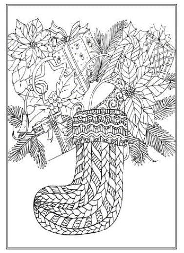 Christmas Advanced Colouring Book 1 Adult Colouring Book - Anilas UK