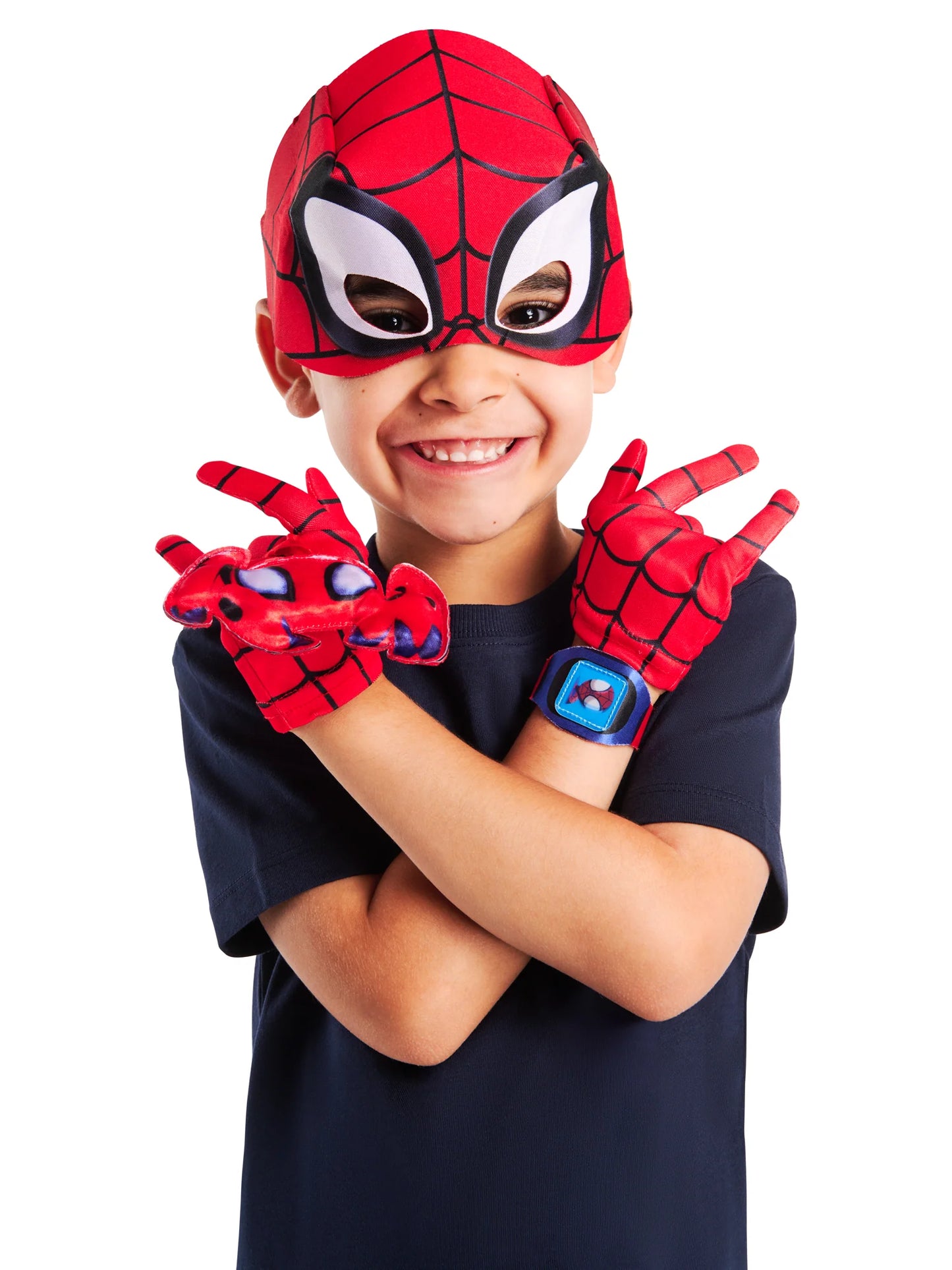 Spider-Man Spidey Marvel Accessory Set Mask Gloves Watch & Plush - Anilas UK