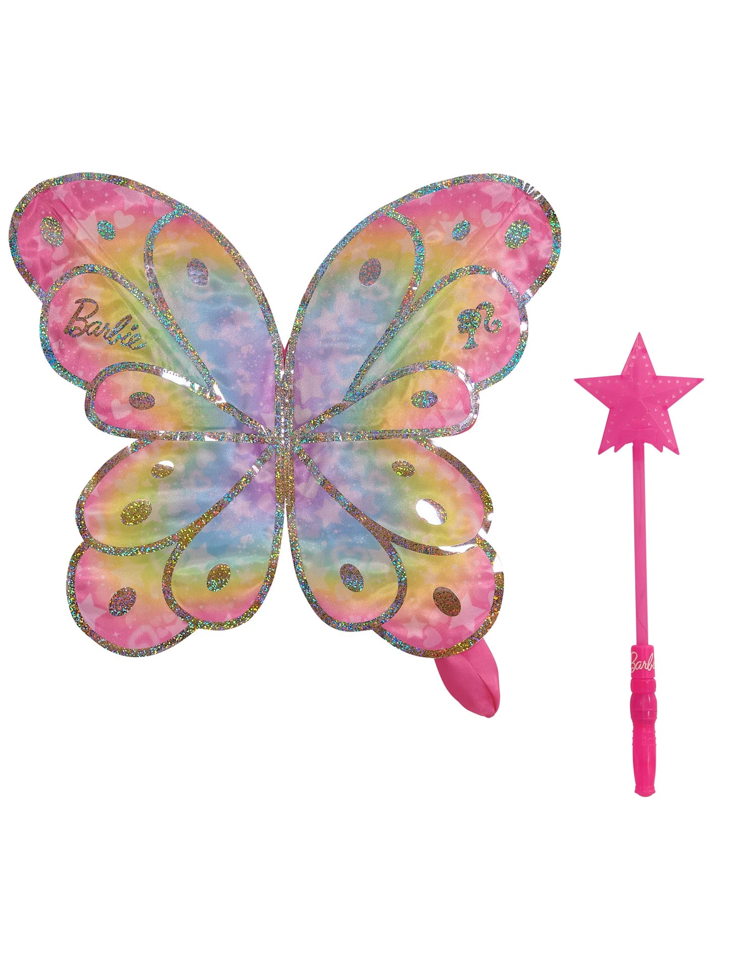 Barbie Fairy Wand and Moveable Wings Dressins Up Set - Anilas UK