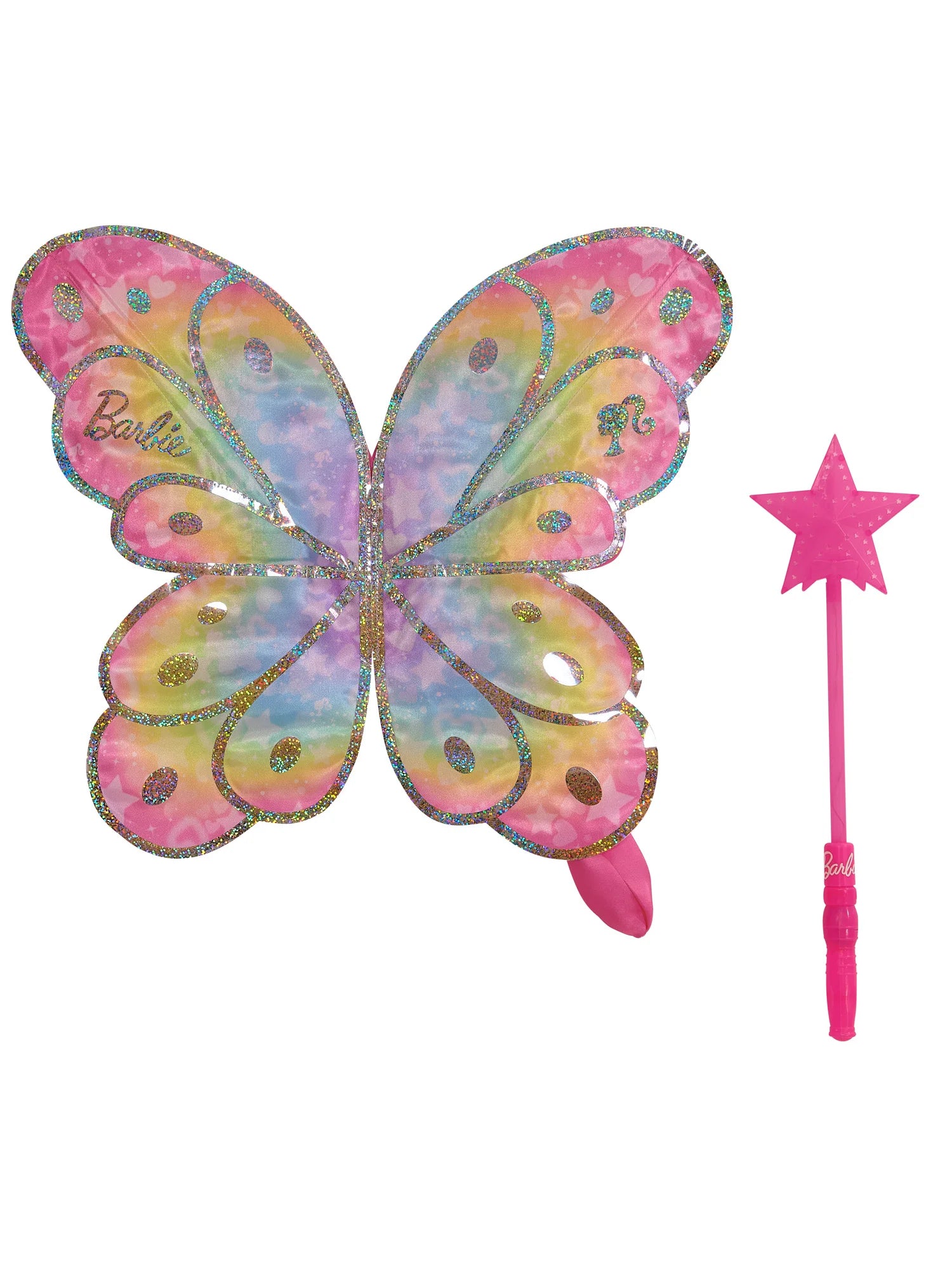 Barbie Fairy Wand and Moveable Wings Dressins Up Set - Anilas UK