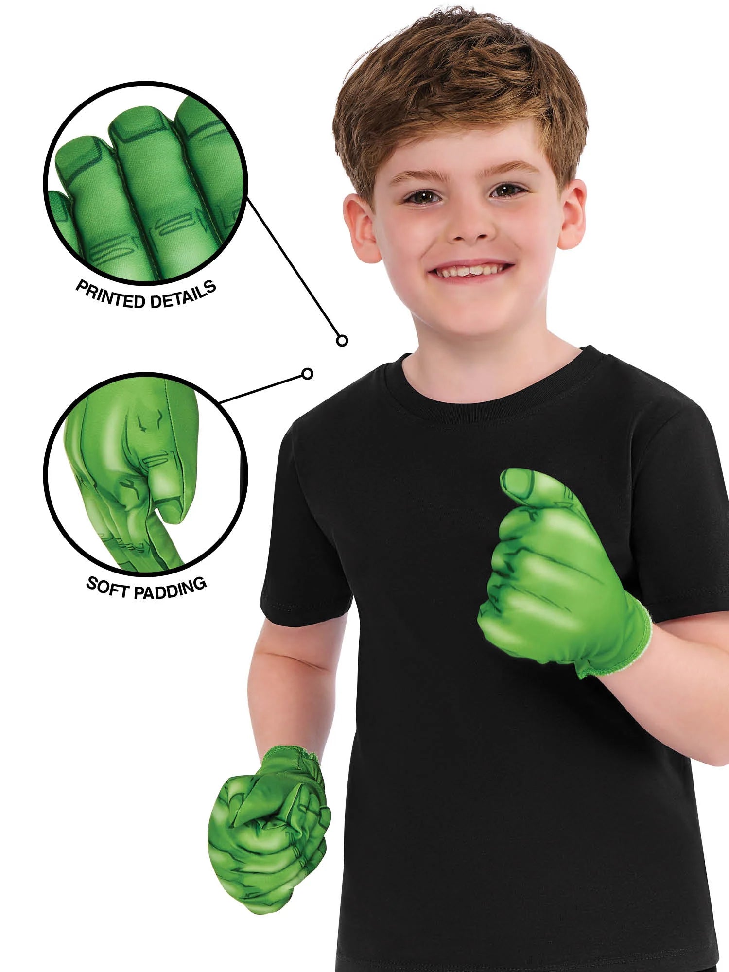 Hulk Gloves Dressing Up - Anilas UK