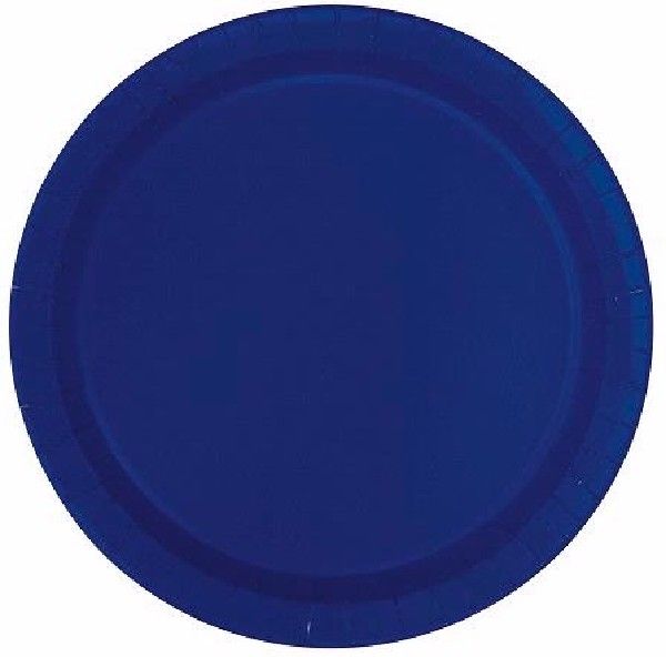 True Navy Blue Plates - 21.9cm (Pack of 16) - Anilas UK