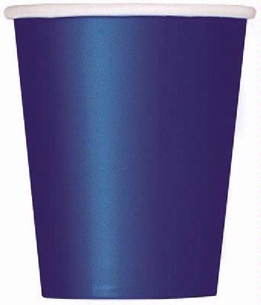 True Navy Blue Party Paper Cups (Pack of 14) - Anilas UK