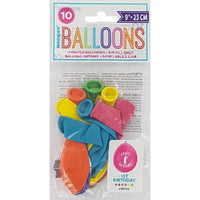 
              Latex Assorted Happy 1st Birthday Balloons (Pack of 10)
            