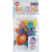 
              Latex Assorted Happy 10th Birthday Balloons (Pack of 10)
            