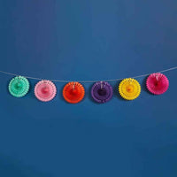 
              Bright Coloured Paper Fan Garland - Anilas UK
            