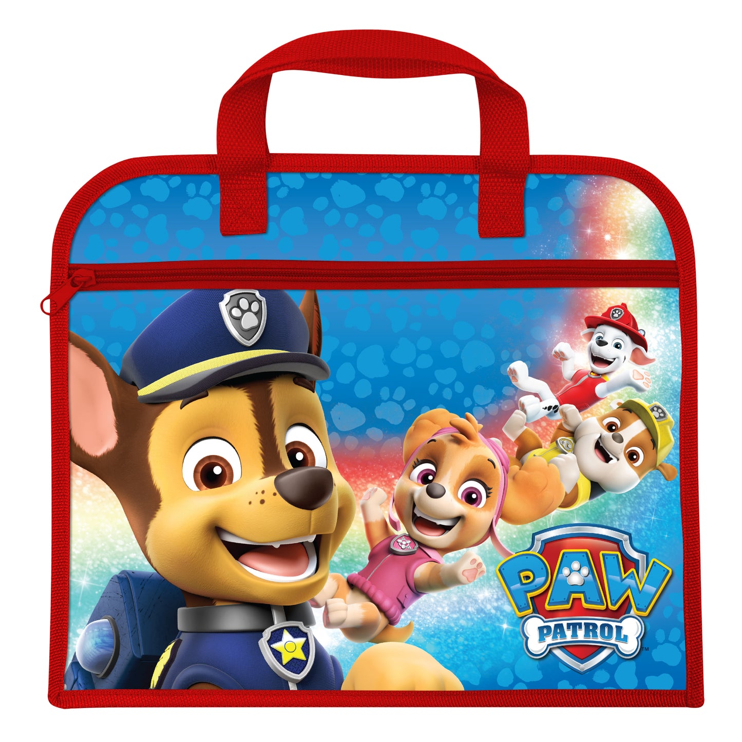 Paw Patrol Zipped Book Bag, 35 x 29 cm, Lightweight - Anilas UK