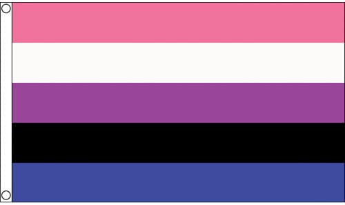 Genderfluid Premium Quality Flag  (3ft x 2ft) - Anilas UK