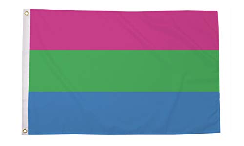 Polysexual Pride Premium Quality Flag (5ft x 3ft) | Anilas UK