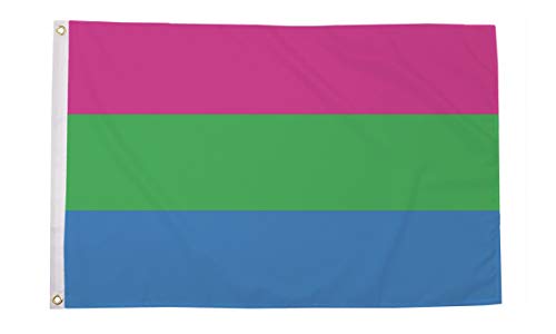Polysexual Pride Premium Quality Flag (5ft x 3ft) - Anilas UK