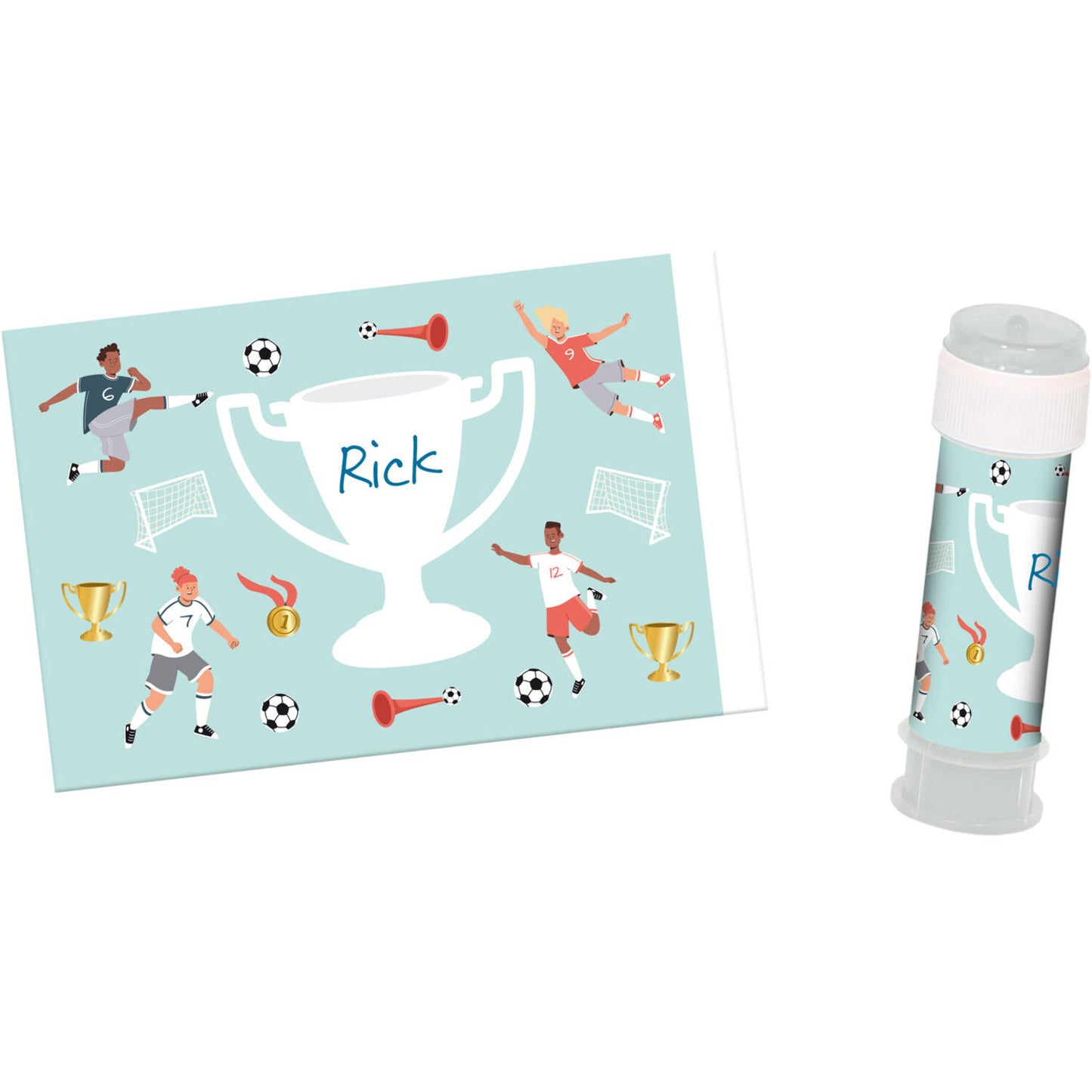 Bubbles Soap Sticker - Fantastic Football (6 pieces) - Anilas UK