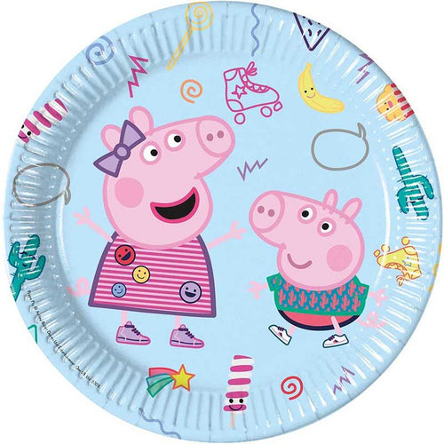 Peppa Pig Round Paper Plates - 23cm (Pack of 8) - Anilas UK