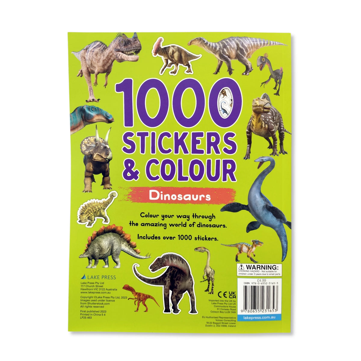 Dinosaurs - 1000 Stickers and Colour - Anilas UK