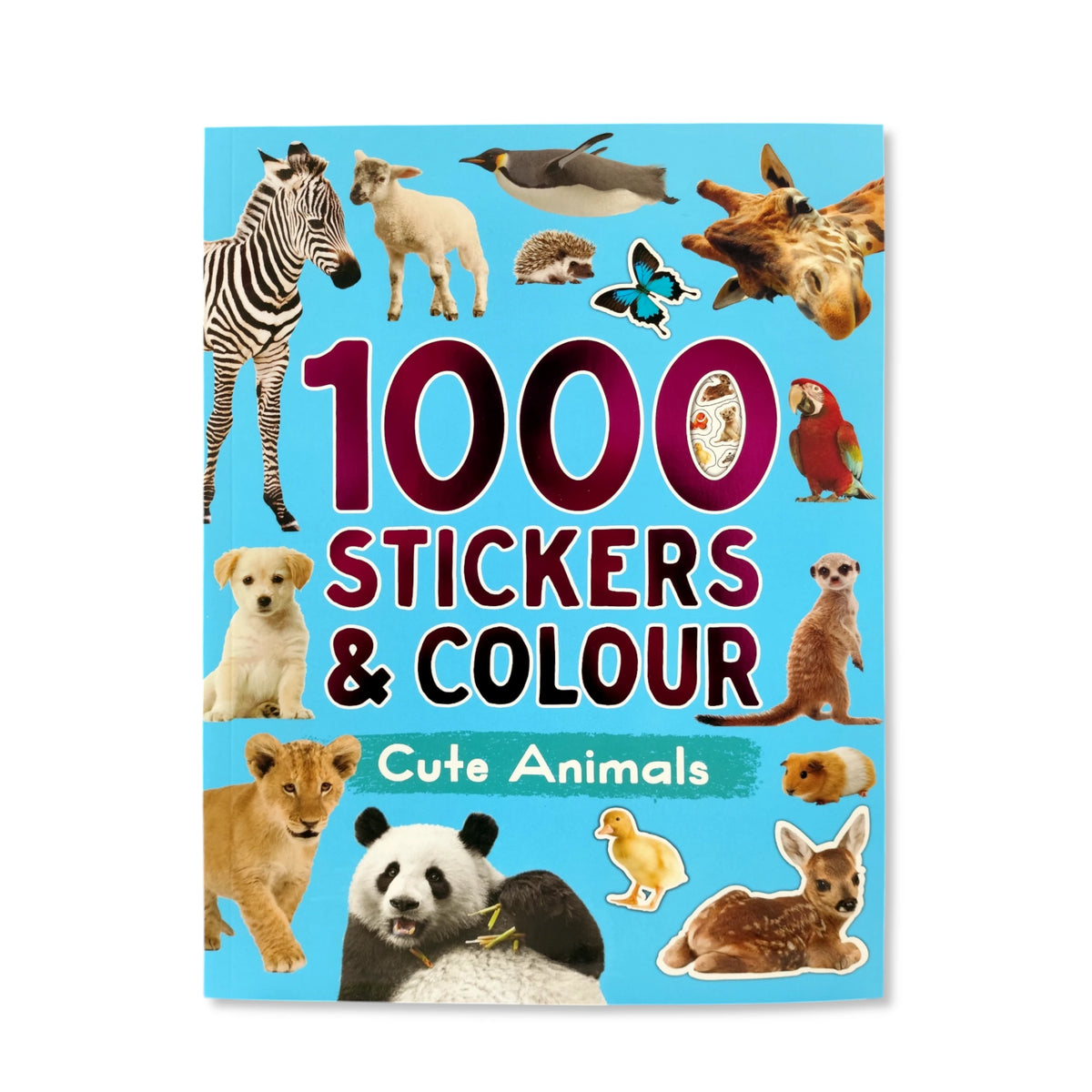Cute Animals - 1000 Stickers and Colour - Anilas UK