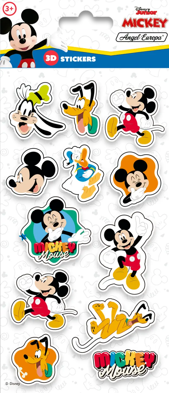 Disney Mickey and Friends 3D Stickers - Anilas UK
