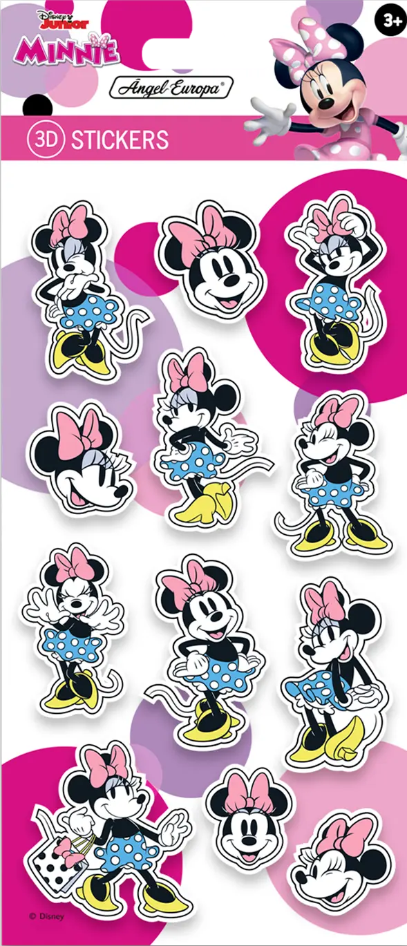 Disney MInnie 3D Stickers - Anilas UK