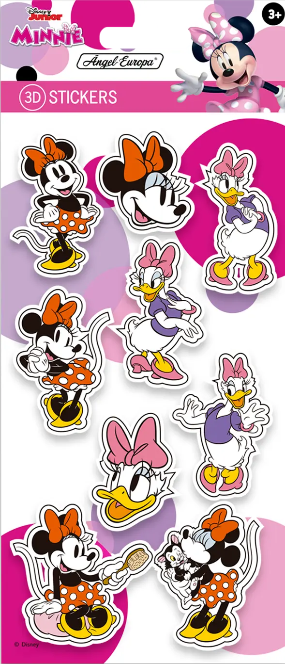 Disney MInnie and Friends 3D Stickers - Anilas UK